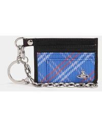 Vivienne Westwood - Flat Chain Card Holder Stuart Check - Lyst