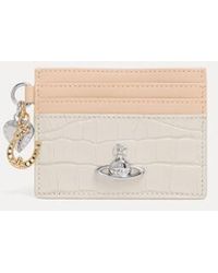 Vivienne Westwood - Card Holder With Charms Emboss-Croc/Nappa - Lyst