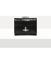 Vivienne Westwood - Small Frame Wallet Emboss Croc Leather - Lyst