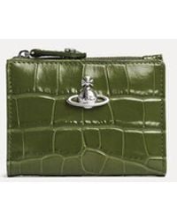 Vivienne Westwood - Slim Flap Card Holder Emboss Croc Leather - Lyst