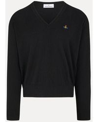 Vivienne Westwood - Mark V-Neck Jumper Cashmere Cotton - Lyst