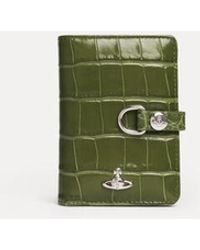 Vivienne Westwood - Vertical Flap Card Holder Emboss Croc Leather - Lyst
