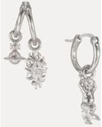 Vivienne Westwood - Mini Charms Hoop Earrings - Lyst