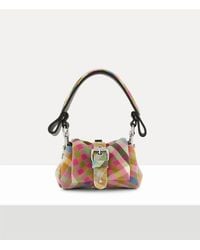 Vivienne Westwood - Hazel Treasure Charm Handbag Heather Check - Lyst