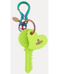 Vivienne Westwood - Key And Heart Keyring Leather - Lyst