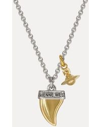 Vivienne Westwood - Shark Tooth Pendant Necklace - Lyst