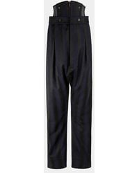 Vivienne Westwood - Swing Corset Trousers Satin Stripe Wool - Lyst