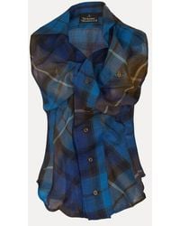 Vivienne Westwood - Short Sleeve Drunken Shirt Buchanan Tartan Wool - Lyst