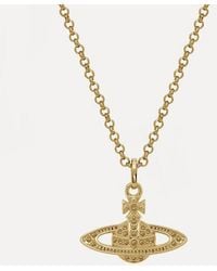 Vivienne Westwood - Mini Bas Relief Pendant Necklace Topaz - Lyst
