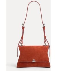 Vivienne Westwood - Bianca Small Shoulder Bag Suede Leather - Lyst