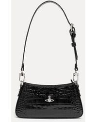 Vivienne Westwood - Tasha Shoulder Phone Bag Emboss Croc Leather - Lyst