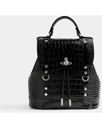 Vivienne Westwood - Max Small Backpack Emboss Croc Leather - Lyst