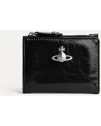 Vivienne Westwood - Slim Flap Card Holder Naplak Leather - Lyst