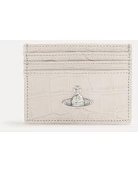 Vivienne Westwood - Flat Card Holder Emboss Croc Leather - Lyst