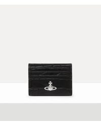 Vivienne Westwood - Flat Card Holder Emboss Croc Leather - Lyst