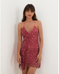 ViX - Eyelet Tisa Mini Dress (exchange Only) - Lyst
