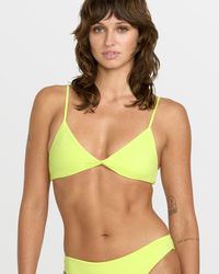 Volcom - Simply Seamless V-Neck Bikini Top - Lyst