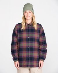 Volcom - Insulated Riding Flannel Jacket - Lyst
