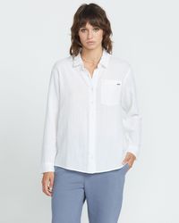 Volcom - Lil Button Up Long Sleeve Shirt - Lyst