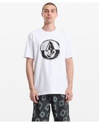 Volcom - Circle Split Short Sleeve Tee - Lyst