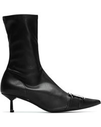 MISBHV The M Ankle High Boots - Black