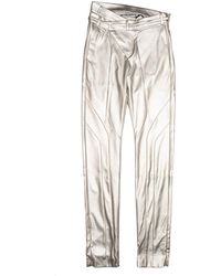 OTTOLINGER Fitted Suit Pants Pleather - Metallic