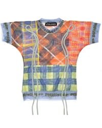 OTTOLINGER Mesh Tartan T-shirt - Multicolor