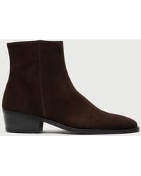 Walk London - Hoxton Zip Up Cuban Heel Boot - Lyst