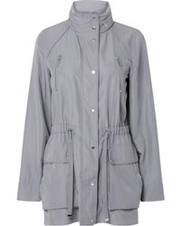 Wallis Grey Funnel Neck Coat