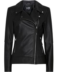Wallis Black Faux Leather Biker Jacket