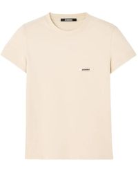 Jacquemus - T-Shirt Con Applicazione-Donna - Lyst