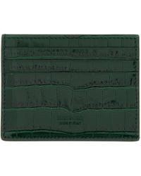 Tom Ford - Crocodile Leather Card Holder Portafogli Verde-Uomo - Lyst