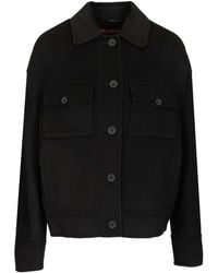 Max Mara - Boxy Jacket Jackets Black - Lyst