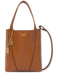 Chloé - Chloé Spin Leather Crossbody Bag-Donna - Lyst