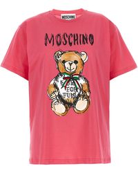 Moschino - Teddy Bear T Shirt Fucsia - Lyst