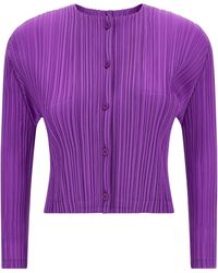 Pleats Please Issey Miyake - 'Monthly Colors: August' Cardigan - Lyst