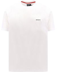 Kiton - T-shirt in cotone con logo ricamato - Lyst