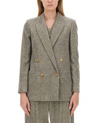 Alysi - Double-Breasted Jacket - Lyst