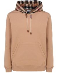 Burberry - Check Hoodie - Lyst