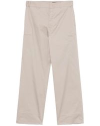Fendi - Straight-Cut Cargo Cotton Trousers - Lyst