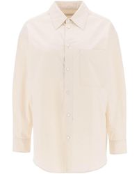 Lemaire - Oversized Shirt In Poplin - Lyst