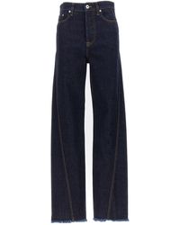 Lanvin - Twisted Jeans Blu - Lyst