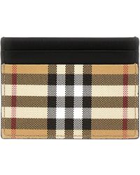 Burberry - Check Card Holder Wallets, Card Holders - Lyst