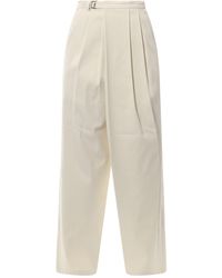 LE17SEPTEMBRE - Cotton Trouser With Frontal Pinces - Lyst