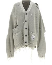 Maison Mihara Yasuhiro - Destroyed Cardigan Sweater, Cardigans - Lyst