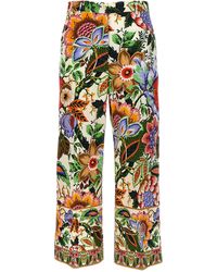 Etro - Floral Culotte Pantaloni Multicolor - Lyst