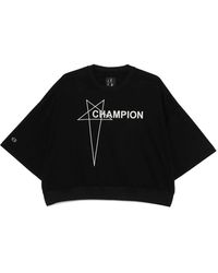 Rick Owens X Champion - Cotton Sweatshirts - Lyst