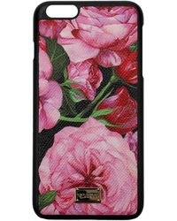 Dolce & Gabbana Porta iPhone iphone 6 g plus Tessuto Rosa