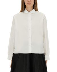 Aspesi - Cotton Poplin Boxy Shirt-Donna - Lyst