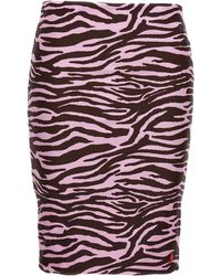 The Attico - Zebra Miniskirt Beachwear - Lyst